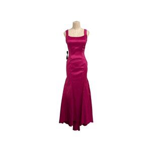Vintage Jump Apparel by Wendye Chaitin Magenta Prom Dress NWT Y2K Deadstock Lace